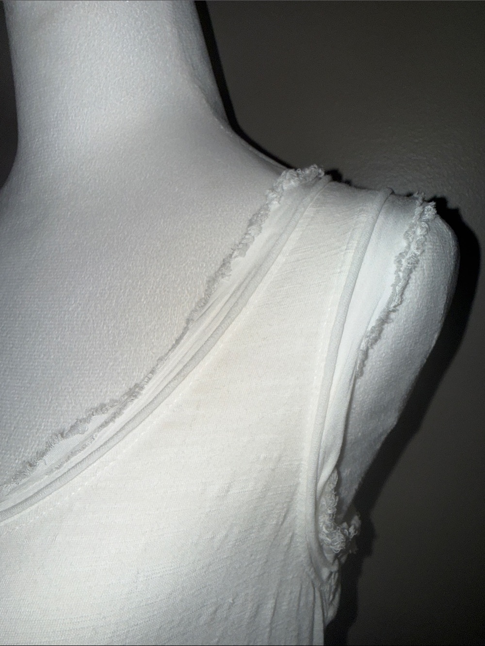 Meadow Rue White Ruffle-Front Sleeveless Tank - Picture 3 of 7